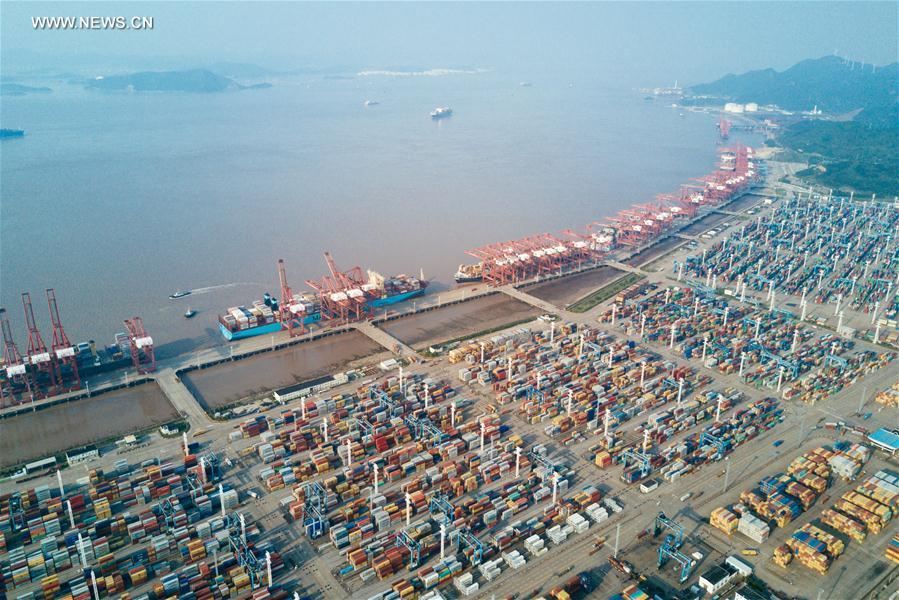 In pics: container terminal of Zhoushan Port in China's Ningbo