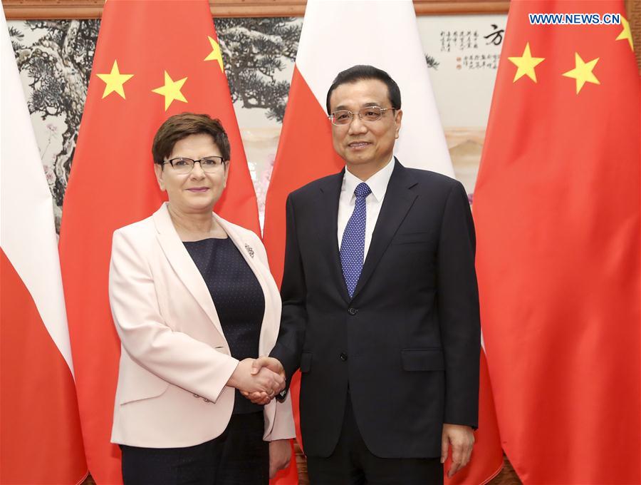 Chinese premier meets Polish PM in Beijing