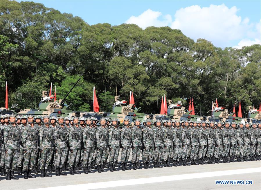 CHINA-HONG KONG-20TH ANNIVERSARY-PLA GARRISON-INSPECTION (CN)