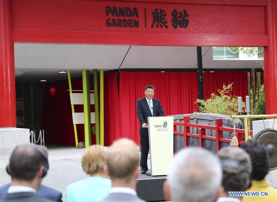 GERMANY-CHINA-XI JINPING-MERKEL-PANDA GARDEN-OPENING