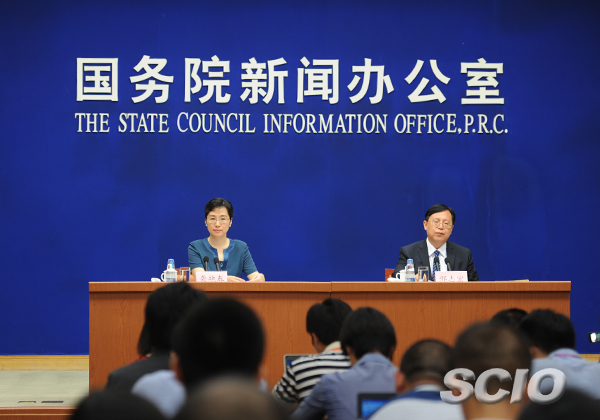 SCIO holds a press conference on China's economic performance in the first half of 2017 on July 17. [Photo/China SCIO]