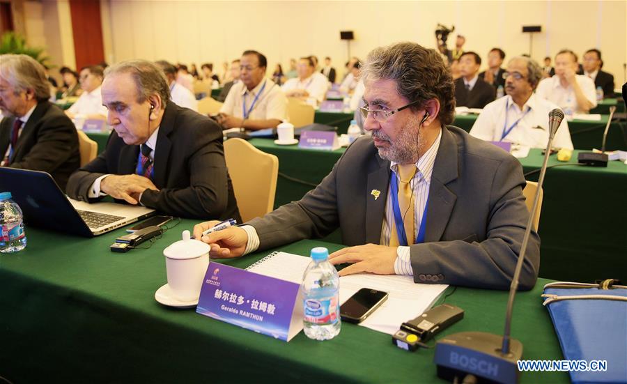 The sixth BRICS Trade Union Forum kicks off in Beijing, capital of China, July 24, 2017. Leaders from 14 trade unions of the BRICS countries attended the event. [Photo/Xinhua]