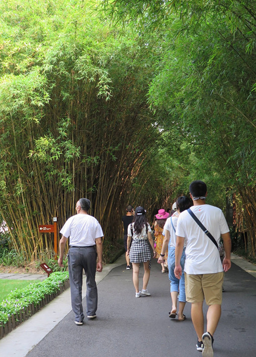 Tourists visiting “Giant Panda Home” [Photo / China.org.cn]