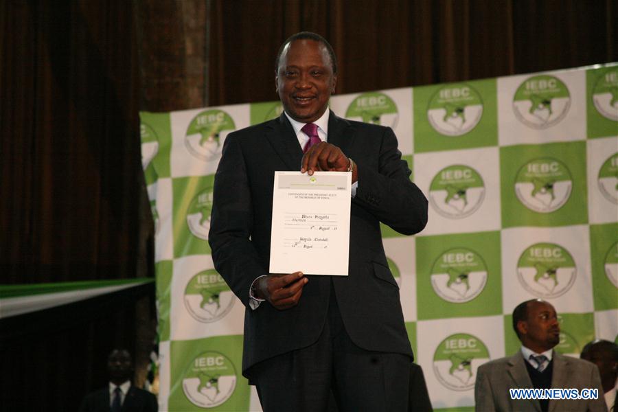 KENYA-NAIROBI-PRESIDENTIAL ELECTION-UHURU KENYATTA-WINNING