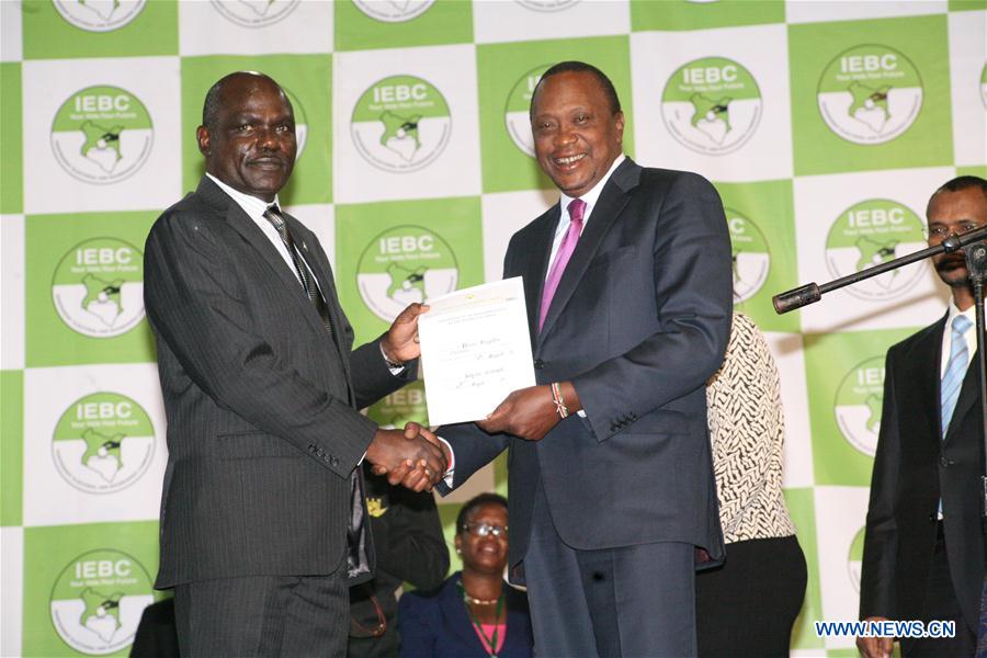 KENYA-NAIROBI-PRESIDENTIAL ELECTION-UHURU KENYATTA-WINNING