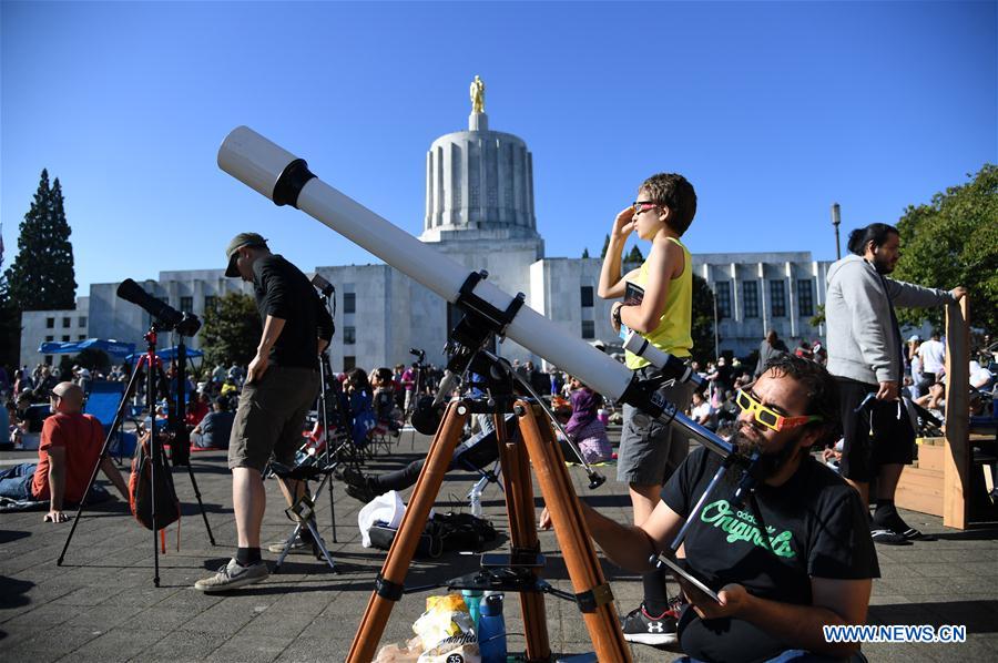 U.S.-OREGON-SALEM-SOLAR ECLIPSE