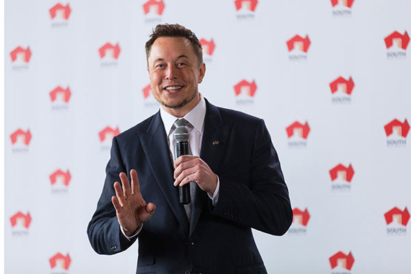 Elon Musk, chief executive officer of Tesla Inc.[Photo/China Daily]