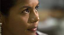 Mexican girl Iris Alvarez is seen in this photo taken on October 30, 2009 in Acapulco, Mexico. Guided by her father, the 16-year-old Mexican girl started to practice diving at the age of 6.