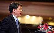 Zhou Mingwei, president of China International Publishing Group (CIPG) speaks at the India-China Development Forum, which is held in Beijing on March 30, 2010 to mark the 60th anniversary of China-India diplomatic relations.