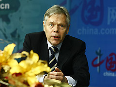 On December 2, Klaus Rohland, the World Bank country director for China, Mongolia and Korea, gave an exclusive online interview to China.org.cn and China Development Gateway (CnDG) in which he talked about China's economy as it relates to the financial crisis and efforts to fight inflation. He also talked about the 30-year partnership between the World Bank and China.