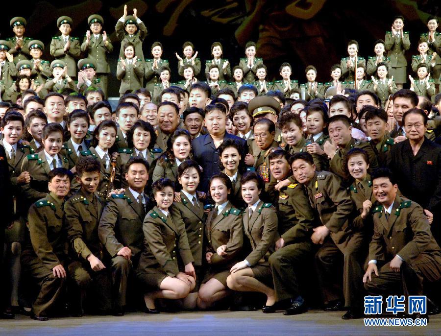 （国际）（2）金正恩出席朝鲜人民内务军纪念演出