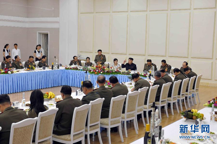 （国际）（2）金正恩在庆祝“8·25”宴会上致辞