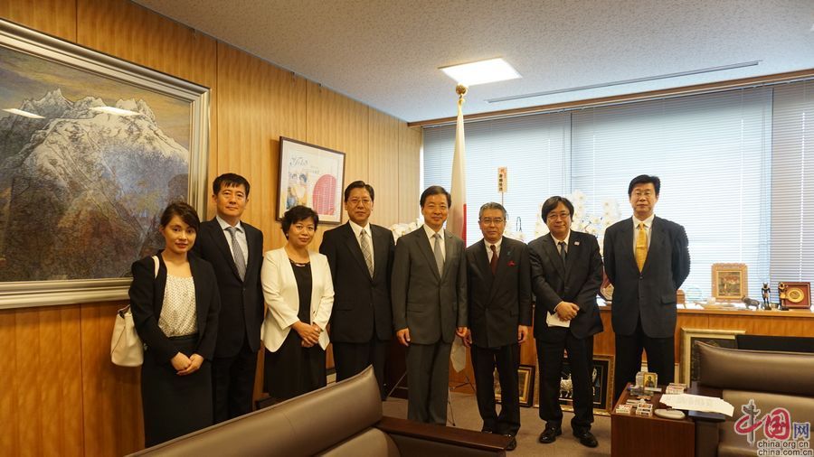 CIPG delegates meet with Japan's Vice Foreign Minister Shinsuke Sugiyama. [China.org.cn]