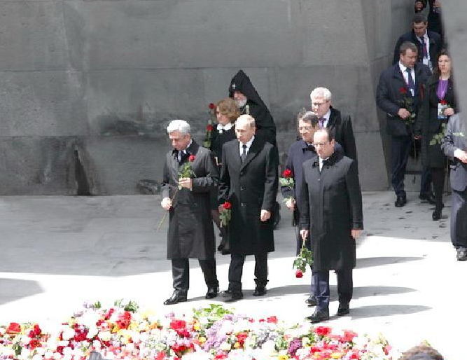 亚美尼亚纪念大屠杀事件100周年
