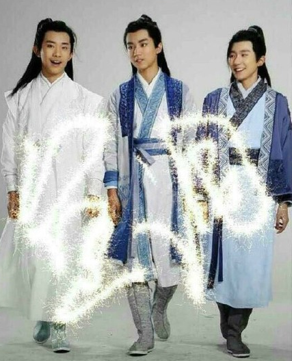 《诛仙青云志》tfboys的造型,三小只将头发束起,穿上古装,化身翩翩