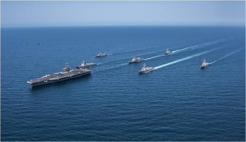 美韩精锐尽出巡航西太平洋