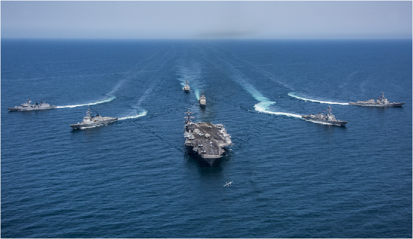 美韩精锐尽出巡航西太平洋