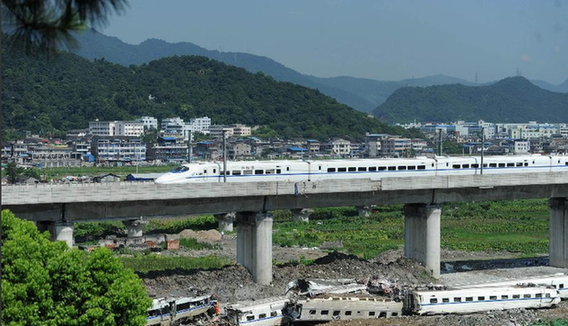 高速鉄道追突事故、中国株式市場を直撃