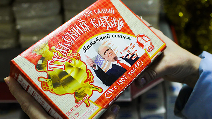 На упаковке сахара тульского производства появится новый Президент США