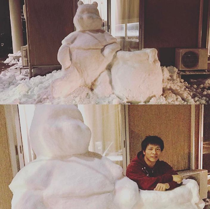 Singulares figuras de muñeco de nieve en Japón6