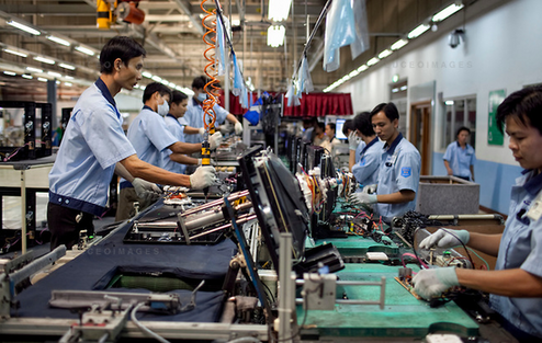 As China's mainland has become too expensive, more and more factories are moving to Southeast Asia. [File photo]