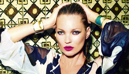 Kate Moss, one of the &apos;top 10 highest-earning models in the world 2013&apos; by China.org.cn.