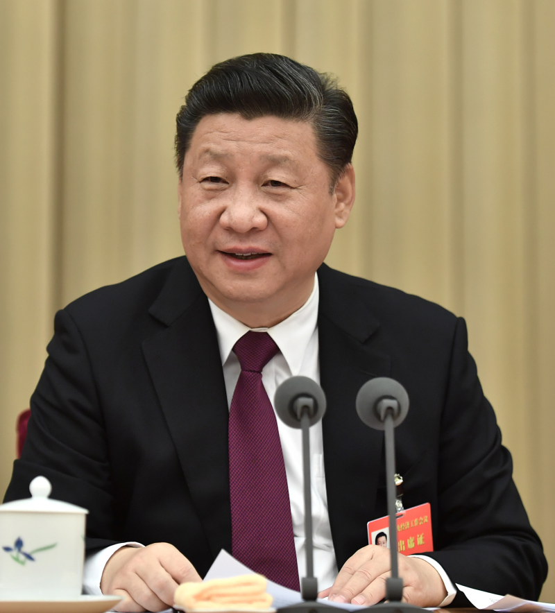 President Xi Jinping addresses the Central Economic Work Conference in Beijing. The conference was held in Beijing from Dec. 14 to 16.