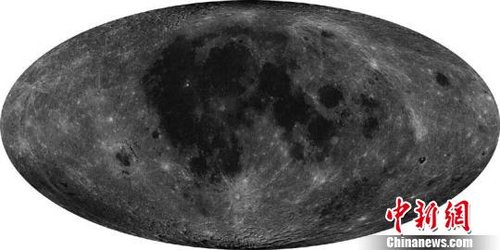 全月球摩爾威德投影圖