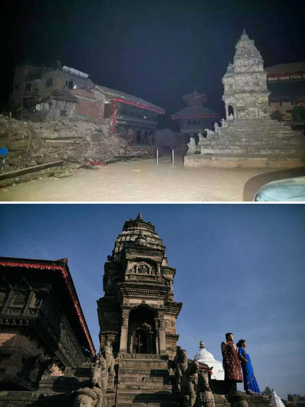 組圖：尼泊爾地震前後對比 大量古跡被毀觸目驚心【9】