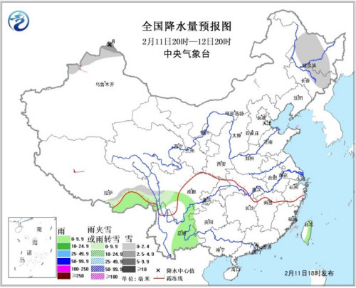 黑龙江吉林等地局部降雪 西藏云南等地有小雨