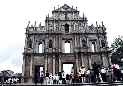 Navigators on Historic Center Of Macao  Approved As World Heritage