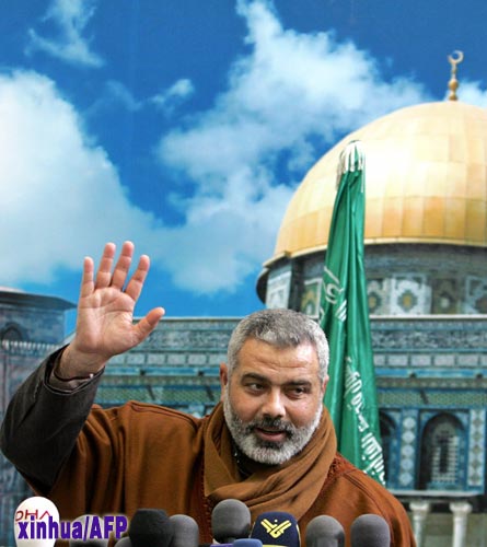哈马斯正式提名哈尼亚任巴勒斯坦总理(组图)