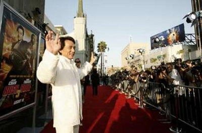 i Rush Hours 3 \/i Premieres in Hollywood -- chin