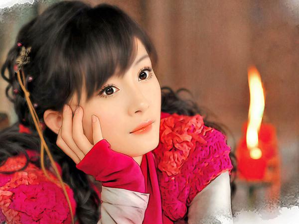 可爱<em>美女</em>的靓丽写真+杨幂