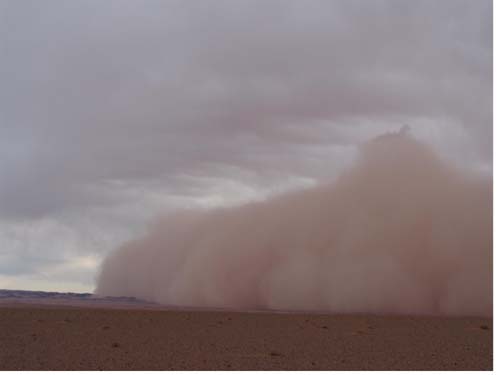 内蒙古乌拉特后旗境内现强沙尘暴天气过程