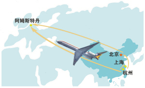 杭州至阿姆斯特丹直达航线正式开通