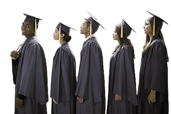 越来越多人进入大学 大学学位成美 新高中文凭