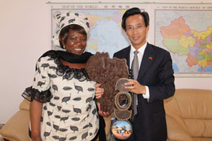 驻马拉维大使林松添离任回国各界友人前往机场