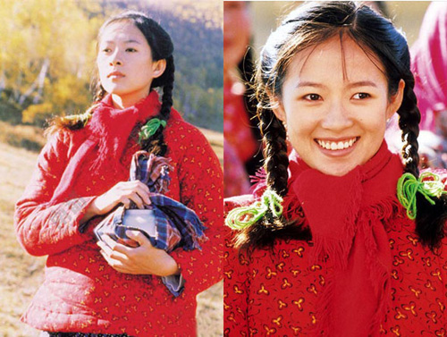 当章子怡首次出现在张艺谋的电影《我的