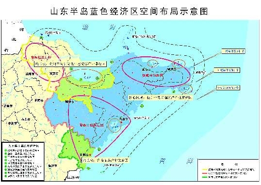 山东半岛经济区_山东半岛蓝色经济区示意图-龙口 二十一世纪的 蓝色深圳