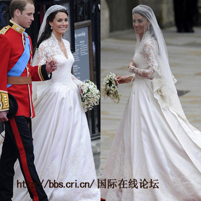 英国历届王妃婚纱_英国王妃婚纱被批是山寨货(3)