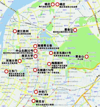 12个小学生绘出南京红色地图