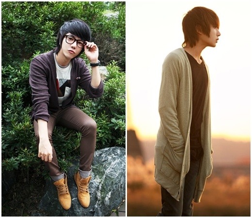 秋季时尚男装 <em>韩国</em>小正太演绎单品<em>开衫</em>夹克衬