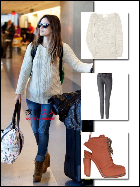 初冬<em>宽松毛衣</em> 香肩小露性感又显瘦_新闻台_中