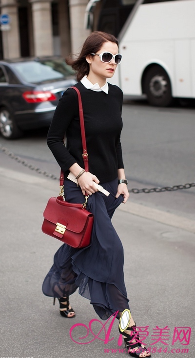 12月最新欧美街拍:5度低温照穿<em>长裙</em>(组图)_新