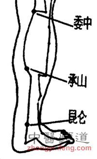 穴位按摩6:承山