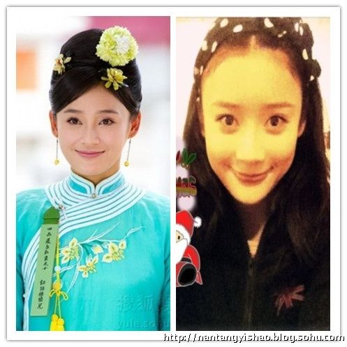 《宫锁珠帘》主演化妆前后照 孙菲菲袁珊珊惊人