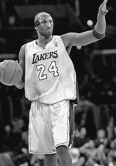 科比戴面具了 林书豪又猛了