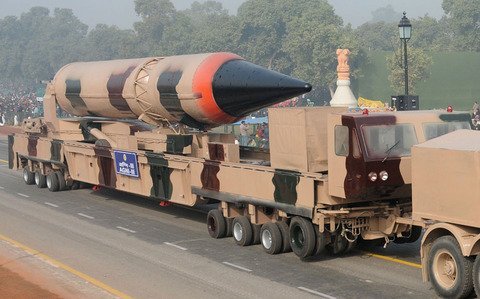 印度2周内将试射烈火5洲际导弹 可携核弹覆盖