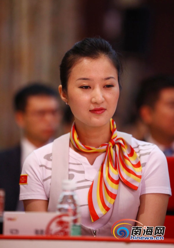 吕慧(见习乘务长)(南海网记者张茂摄)